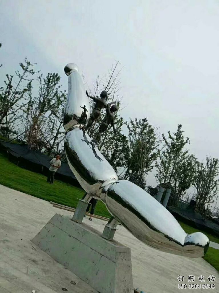 蓮藕雕塑廠家 不銹鋼鏡面蓮藕雕塑制作