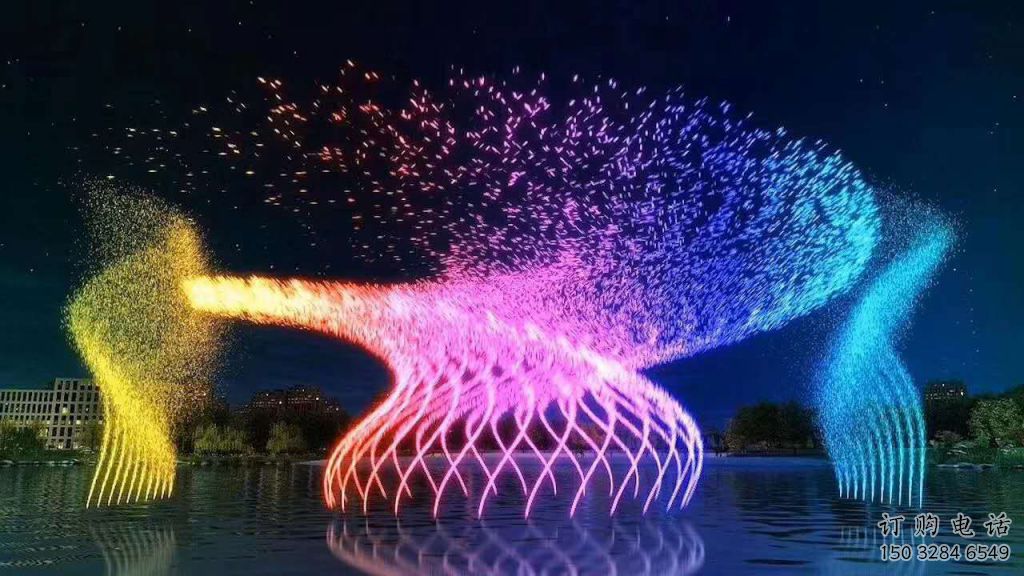 水景旋轉(zhuǎn)噴泉雕塑廠家  百態(tài)水花噴頭原理