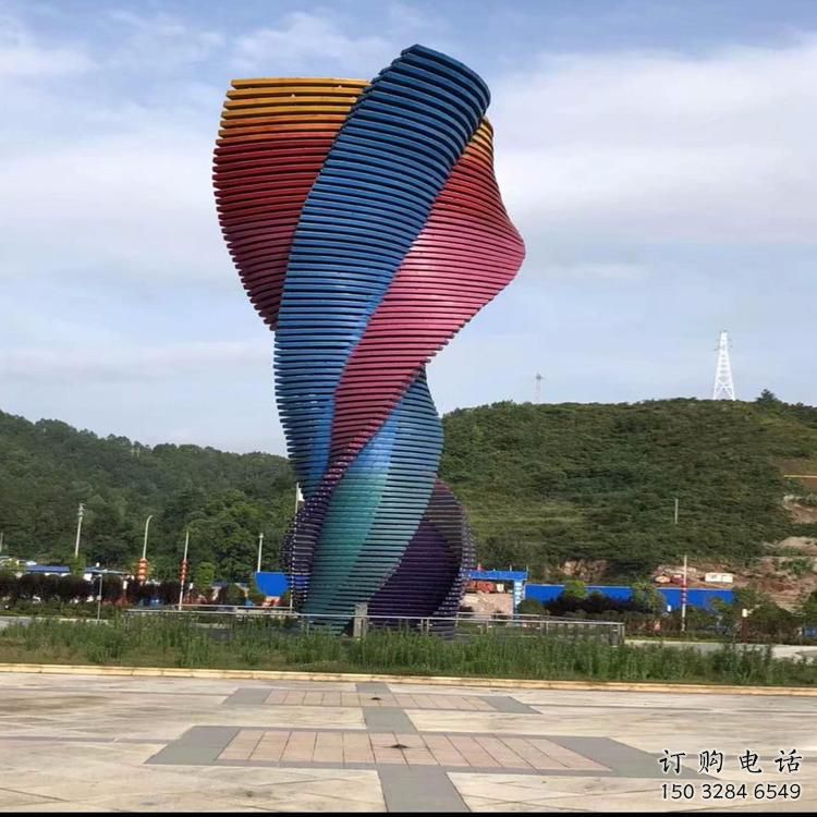 螺旋樹雕塑廠家 異形園林不銹鋼雕塑