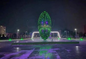 鏤空發(fā)光球雕塑廠家 變光原理設(shè)計(jì) 不銹鋼發(fā)光球雕塑