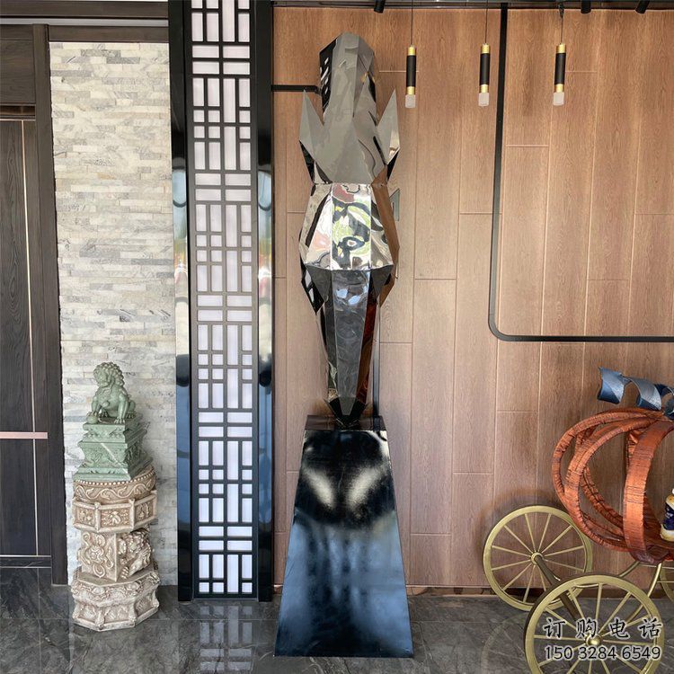 幾何馬頭雕塑 抽象動物雕塑 不銹鋼幾何馬頭雕塑 幾何馬頭雕塑 抽象動物雕塑 不銹鋼幾何馬頭雕塑