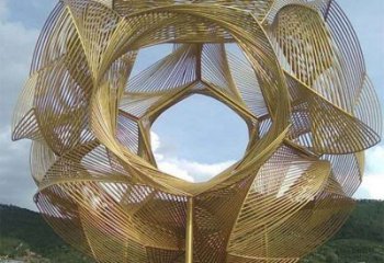 圓環(huán)雕塑 鏤空噴漆工藝 戶(hù)外大型不銹鋼圓環(huán)雕塑廠(chǎng)家