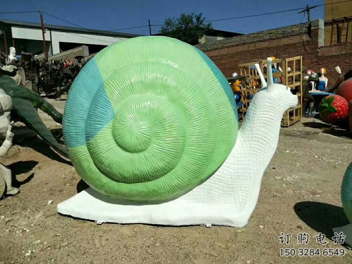 公園蝸牛雕塑廠家 中式卡通小品 風景區(qū)仿真蝸牛雕塑