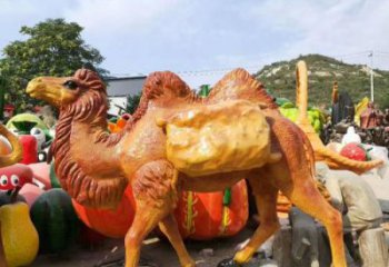 風景區(qū)駱駝雕塑廠家 中式室內擺件 風景區(qū)仿古駱駝雕塑