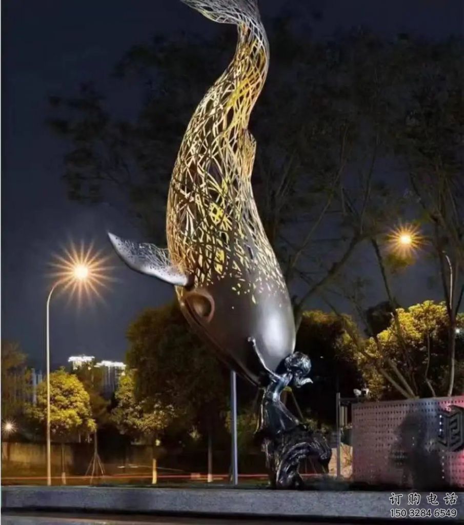 鏤空金魚(yú)雕塑廠家 現(xiàn)代抽象擺件 戶(hù)外切面金魚(yú)雕塑 鏤空金魚(yú)雕塑廠家 現(xiàn)代抽象擺件 戶(hù)外切面金魚(yú)雕塑