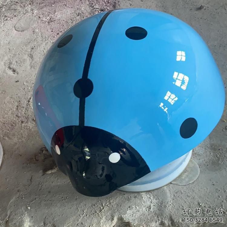 彩繪瓢蟲雕塑廠家 現(xiàn)代抽象擺件 商場(chǎng)切面瓢蟲雕塑