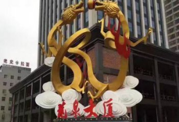 酒店飛龍雕塑廠家 創(chuàng)意烤漆擺件 風景區(qū)仿古飛龍雕塑