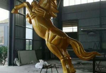 別墅金馬雕塑廠家 現(xiàn)代噴漆小品 大型廣場(chǎng)金馬雕塑
