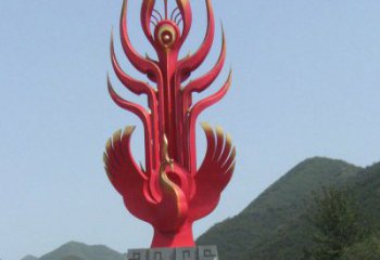 風景區(qū)龍鳳呈祥雕塑廠家 中式烤漆擺小品