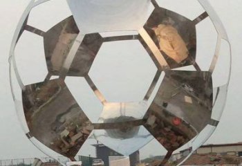 歐式足球雕塑廠家 抽象戶外擺件 體育場(chǎng)不銹鋼足球雕塑