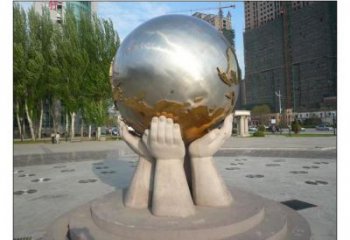 歐式地球儀雕塑廠家 抽象擺件 體育場(chǎng)不銹鋼地球儀雕塑