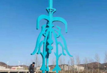 大型商場(chǎng)甲骨文雕塑廠家 鏤空創(chuàng)意擺件 現(xiàn)代不銹鋼甲骨文雕塑