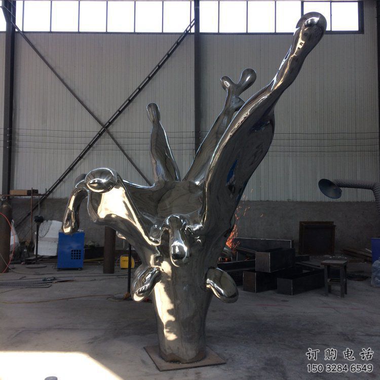 房地產(chǎn)浪花雕塑廠家 現(xiàn)代擺件 大型不銹鋼浪花雕塑生產(chǎn)