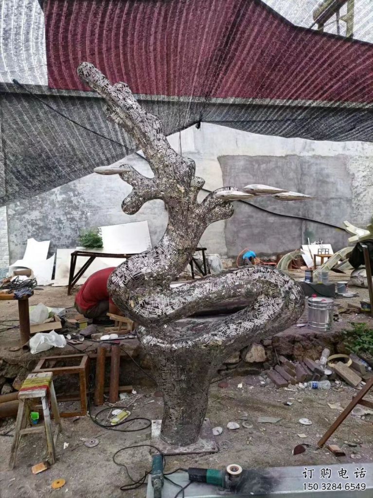 創(chuàng)意浪花雕塑廠家 現(xiàn)代公園小品 鏤空不銹鋼浪花雕塑生產(chǎn)