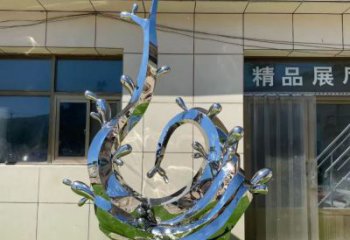 異形浪花雕塑廠家 現(xiàn)代廣場(chǎng)小品 戶外不銹鋼浪花雕塑生產(chǎn)