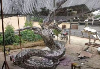 鏤空水浪雕塑廠家 現代公園小品 創(chuàng)意不銹鋼水浪雕塑生產