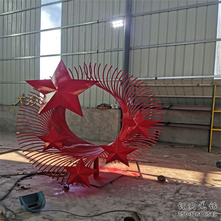 噴漆鳳尾雕塑廠(chǎng)家 中式小品 戶(hù)外不銹鋼鳳尾雕塑生產(chǎn)