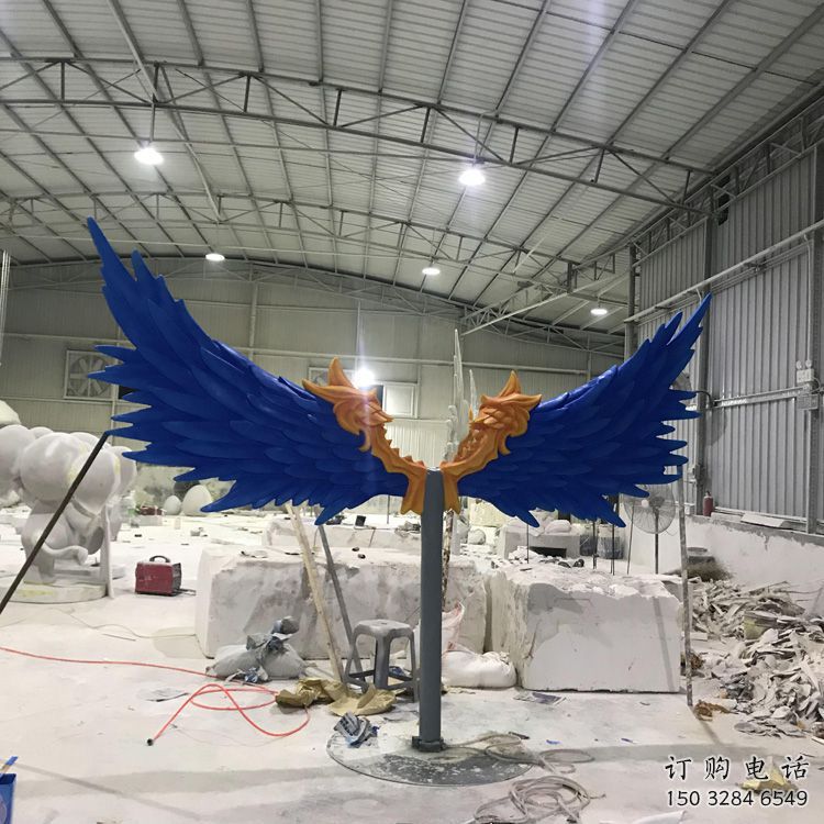 戶外鳳尾雕塑廠家 噴漆小品 大型不銹鋼鳳尾雕塑生產(chǎn)