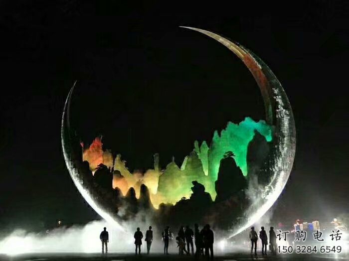 切面月牙形雕塑廠家 燈光庭院擺件 公園不銹鋼月牙形雕塑 切面月牙形雕塑廠家 燈光庭院擺件 公園不銹鋼月牙形雕塑