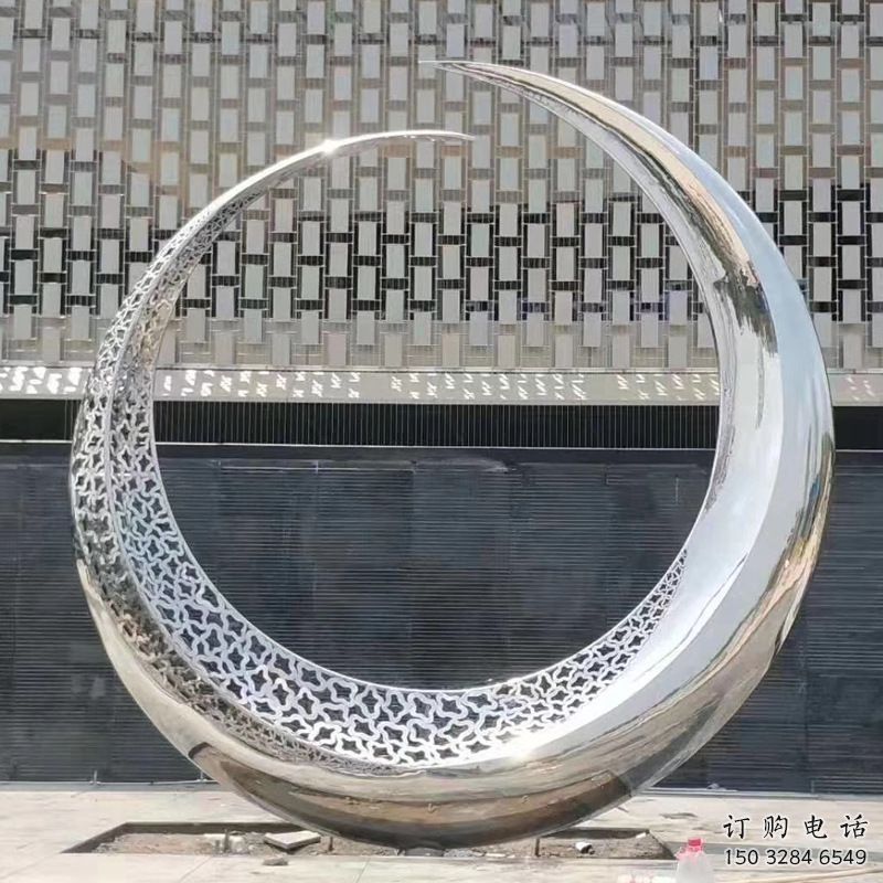 抽象月牙形雕塑廠家 啞光小品 戶外不銹鋼月牙形雕塑生產(chǎn) 抽象月牙形雕塑廠家 啞光小品 戶外不銹鋼月牙形雕塑生產(chǎn)