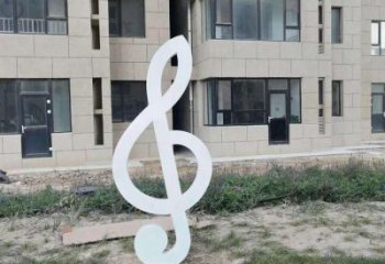 酒店音符雕塑廠家 音樂(lè)小品 烤漆不銹鋼音符雕塑生產(chǎn)