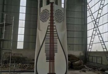 創(chuàng)意提琴雕塑廠家 音樂(lè)小品 公園不銹鋼提琴雕塑制作