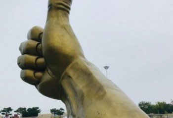 拉絲大拇指雕塑廠(chǎng)家 創(chuàng)意擺件 別墅區(qū)不銹鋼大拇指雕塑廠(chǎng)