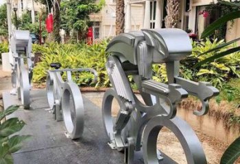鍛造賽車(chē)雕塑廠家 體育小品 戶外不銹鋼賽車(chē)雕塑定做