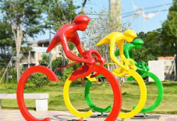 歐式賽車雕塑廠家 抽象擺件 體育場(chǎng)不銹鋼賽車雕塑定做