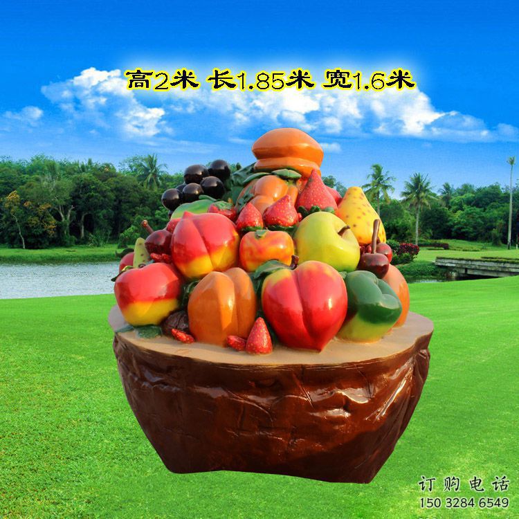 公園菜籃子雕塑廠家 戶外擺件 現(xiàn)代不銹鋼菜籃子雕塑報(bào)價(jià)