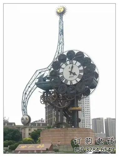 中式鐘表雕塑廠家 現(xiàn)代報(bào)價(jià)小品 大型不銹鋼鐘表雕塑制作