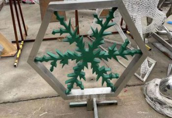 園林雪花雕塑廠(chǎng)家 鏡面小品 中式不銹鋼雪花雕塑廠(chǎng)