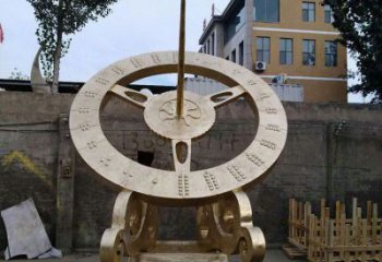 廣場(chǎng)日晷雕塑廠家 現(xiàn)代戶(hù)外小品 大型不銹鋼日晷雕塑制作