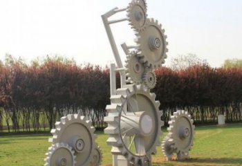 創(chuàng)意齒輪雕塑廠家 廣場(chǎng)街頭小品 公園不銹鋼齒輪雕塑廠