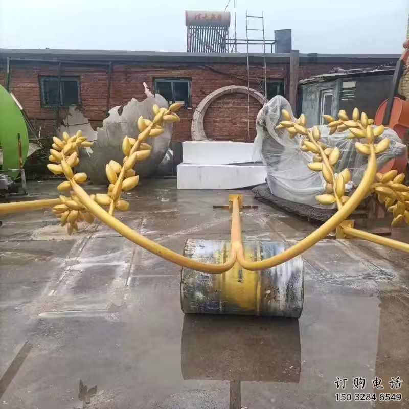 幾何水稻雕塑廠家 現(xiàn)代公園小品 仿真不銹鋼水稻雕塑制作 幾何水稻雕塑廠家 現(xiàn)代公園小品 仿真不銹鋼水稻雕塑制作