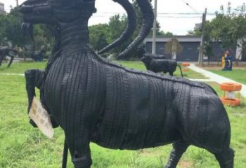 游樂(lè)場(chǎng)輪胎雕塑廠(chǎng)家 幼兒園擺件 噴漆輪胎雕塑廠(chǎng)