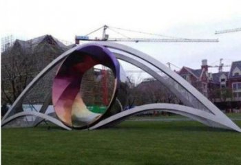 廣場(chǎng)放眼世界雕塑廠家 戶外公園抽象小品