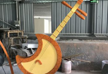 庭院二胡雕塑廠家 公園廣場(chǎng)小品 抽象二胡雕塑廠