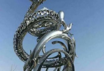 鏤空龍卷風雕塑廠家 園林小品 鏡面不銹鋼龍卷風雕塑廠