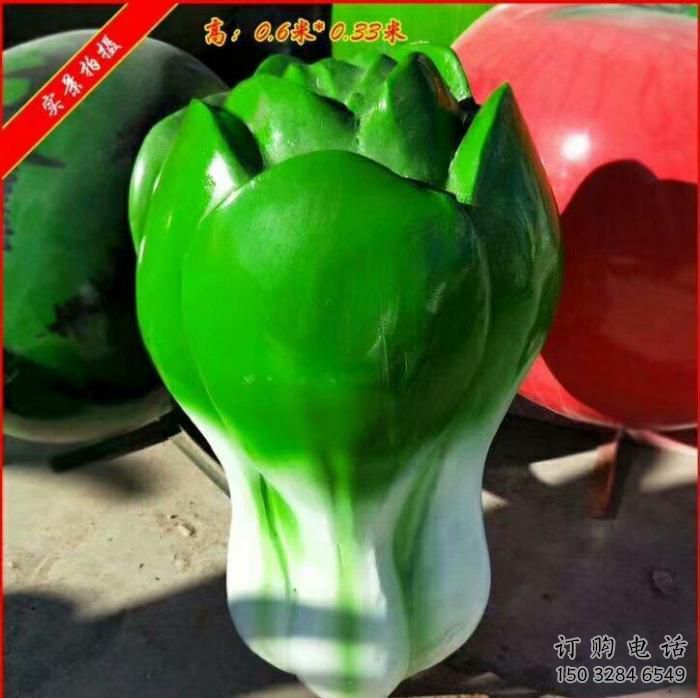 現(xiàn)代白菜雕塑廠家 大型別墅區(qū)擺件 仿真不銹鋼白菜雕塑價格