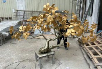 大型搖錢樹(shù)雕塑廠家 鍛造小品 創(chuàng)意不銹鋼搖錢樹(shù)雕塑廠