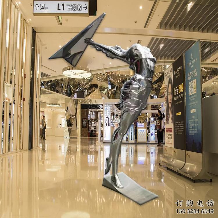歐式女子雕塑廠家 抽象擺件  商場不銹鋼女子雕塑價(jià)格