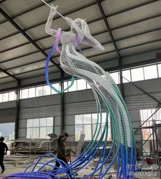 房地產(chǎn)仙女雕塑廠家 鏤空烤漆擺件 烤漆不銹鋼仙女雕塑廠 房地產(chǎn)仙女雕塑廠家 鏤空烤漆擺件 烤漆不銹鋼仙女雕塑廠