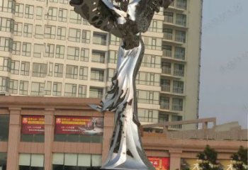 鏡面女神雕塑廠(chǎng)家 大型擺件  戶(hù)外不銹鋼女神雕塑擺件
