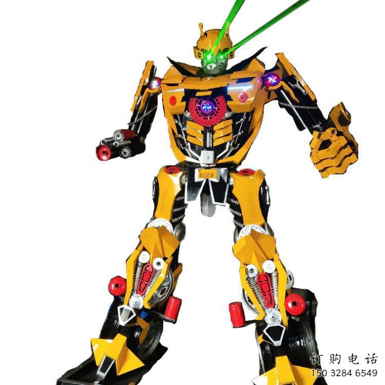 戶(hù)外變形金剛雕塑廠(chǎng)家 噴漆小品 大型變形金剛雕塑擺件