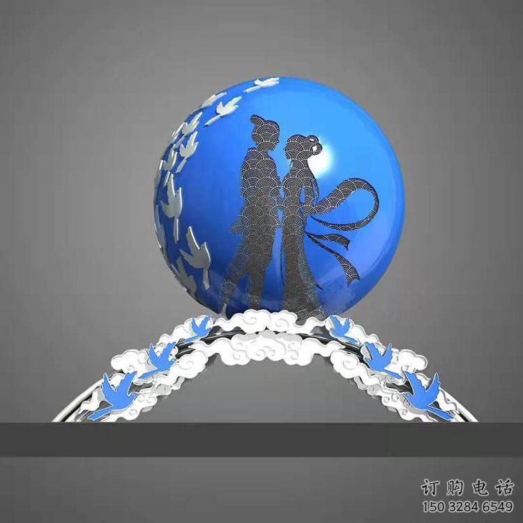 彩繪愛(ài)情雕塑廠家  戶外擺件 街頭不銹鋼愛(ài)情雕塑廠
