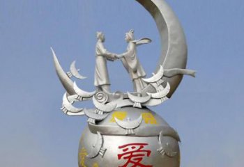 創(chuàng)意愛(ài)情雕塑廠家  現(xiàn)代小品 公園不銹鋼愛(ài)情雕塑廠