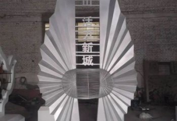 戶(hù)外地標(biāo)雕塑廠家 噴漆小品  創(chuàng)意不銹鋼地標(biāo)雕塑擺件