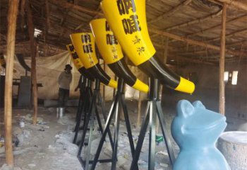 噴泉雕塑廠家，不銹鋼吶喊噴泉雕塑制作