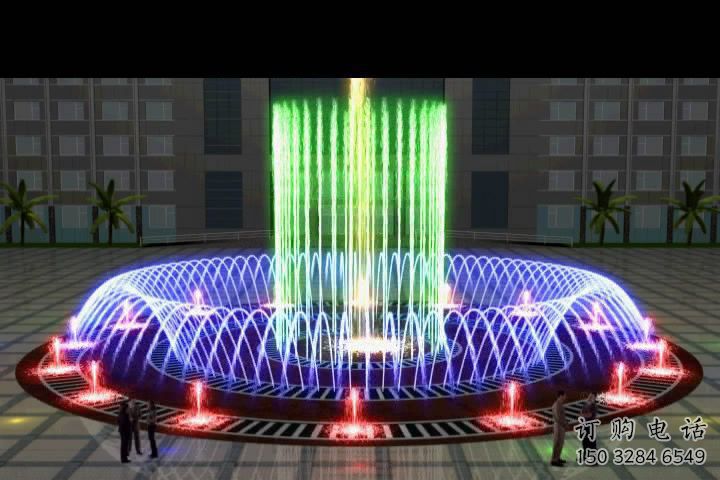 戶外噴泉雕塑，燈光數(shù)控效果，公園噴泉雕塑廠